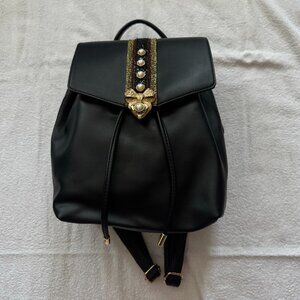 Aldo Aradoven Heart Pearl Bow Backpack, Black